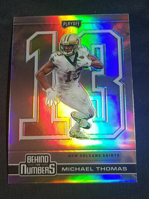 2020 playoff Michael Thomas numbers silver prizm