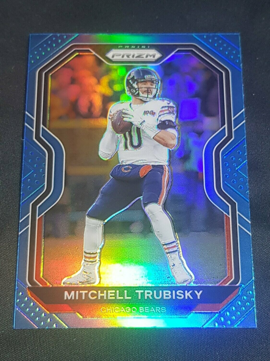 2020 prizm Mitch Trubisky light blue