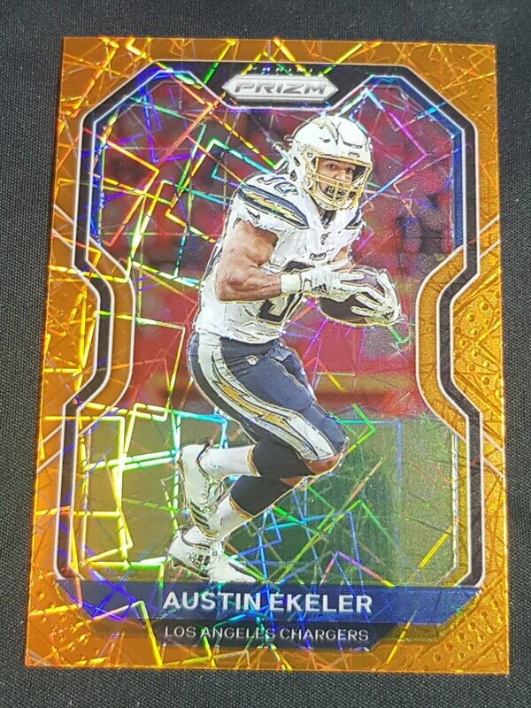 2020 pruzm Austin Ekeler orange lazer