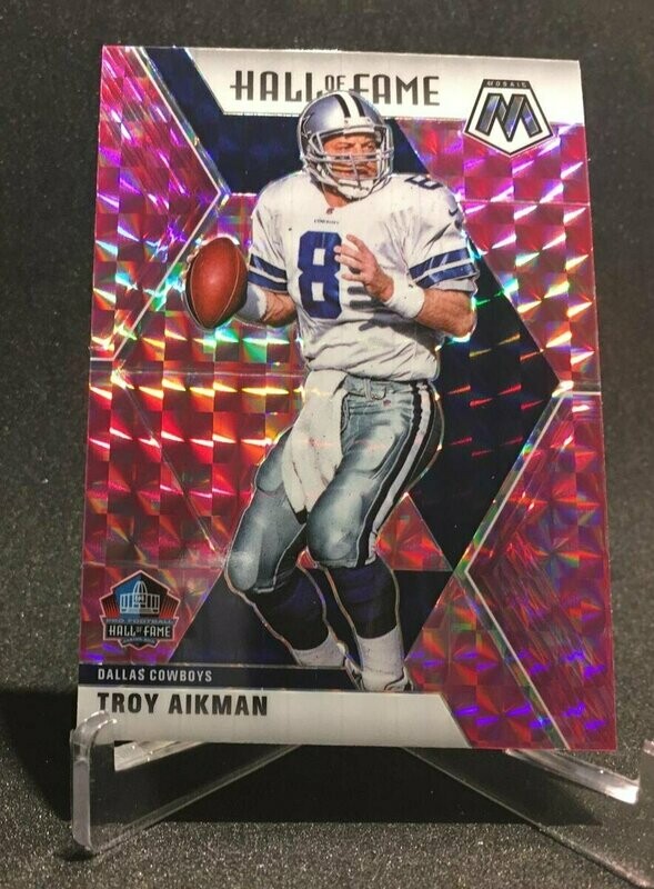 2020 Mosaic Troy Aikman Hall of Fame Pink