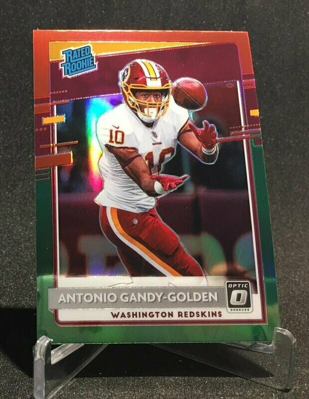 2020 Donruss  Red and Green Optic Preview Rated Rookie Antonio Gandy Golden