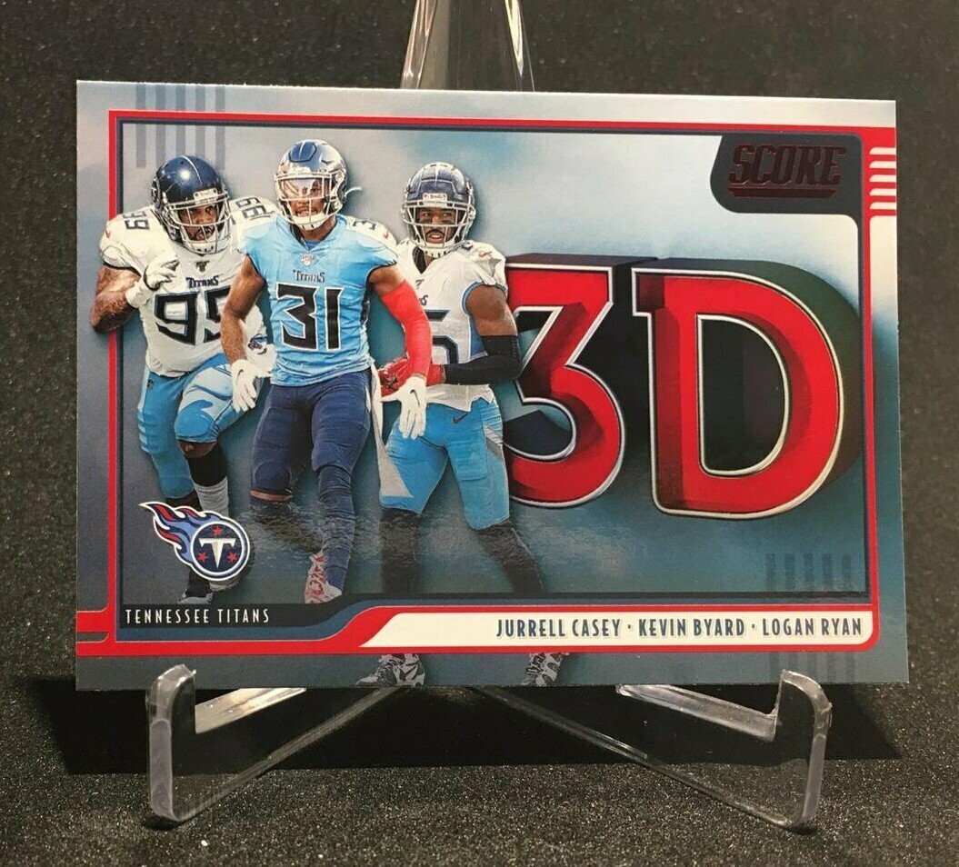 2020 Score 3D Tennessee  Titans RED