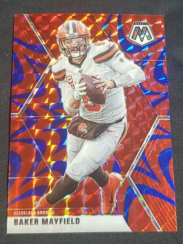 2020 mosaic Baker Mayfield blue reactive