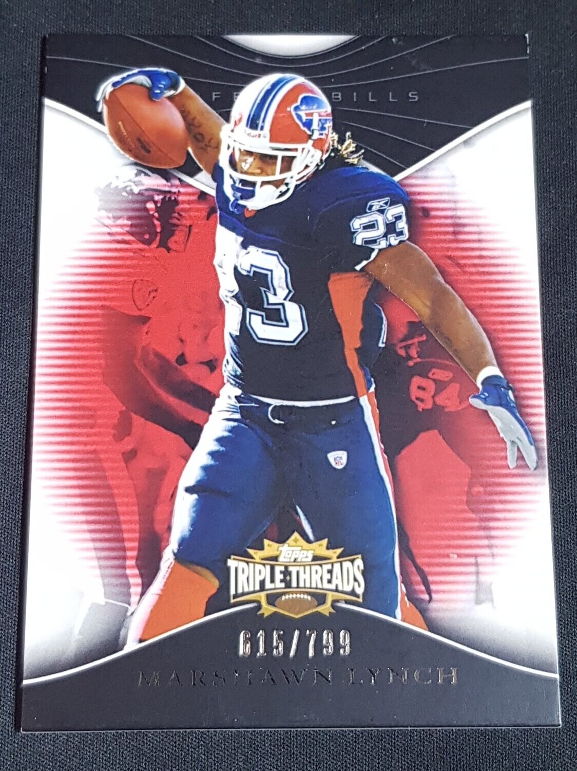 2009 topps tripple threads Marshawm Lynch /799