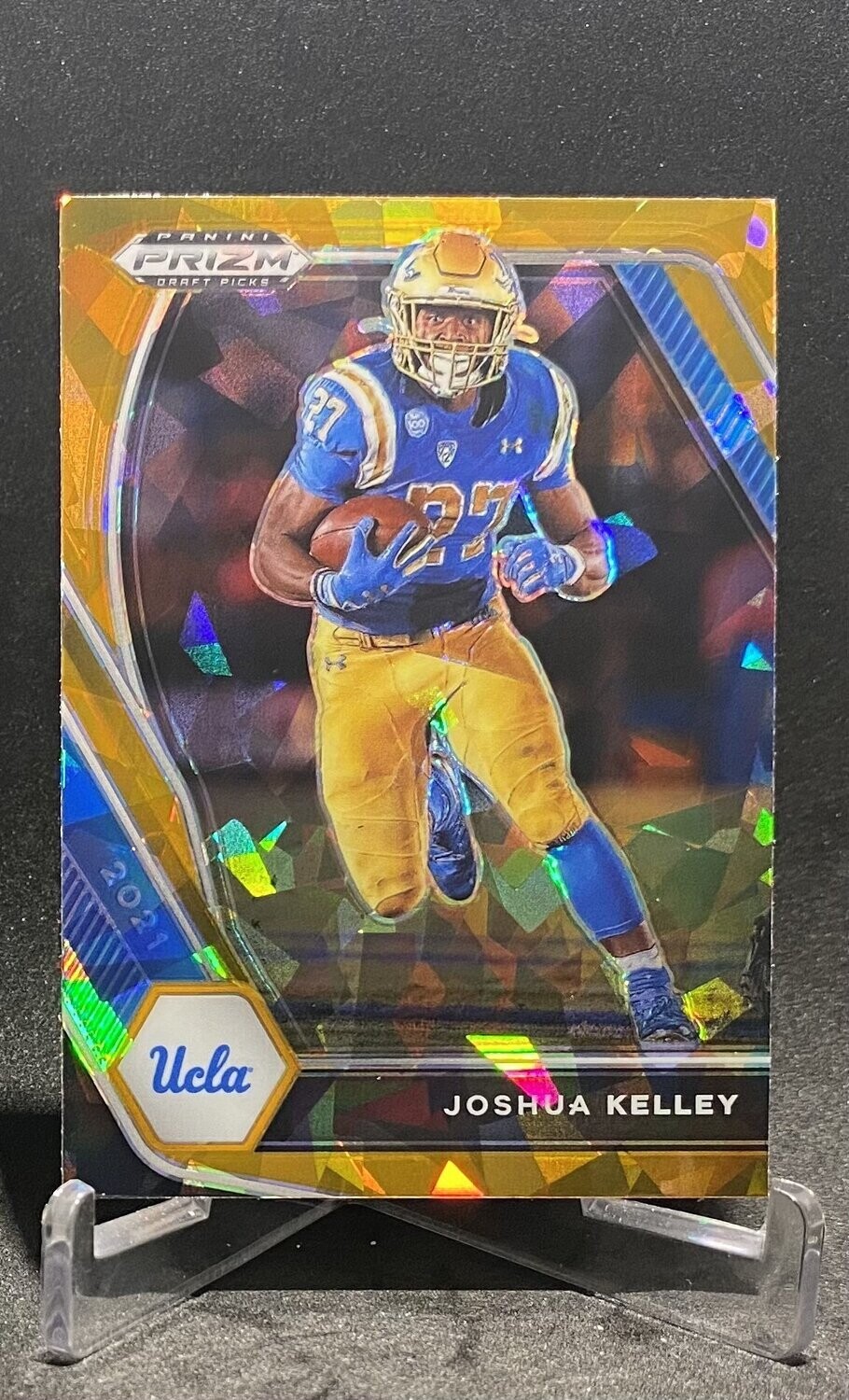 2021 Prizm Draft Picks Joshua Kelley Orange Ice