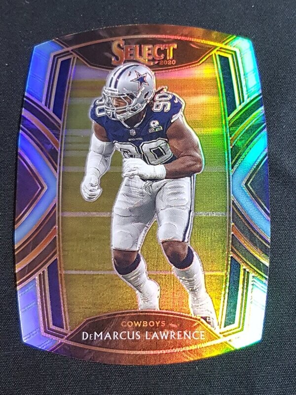 2020 Select DeMarcus Lawrence Club Level Die Cut Light Blue