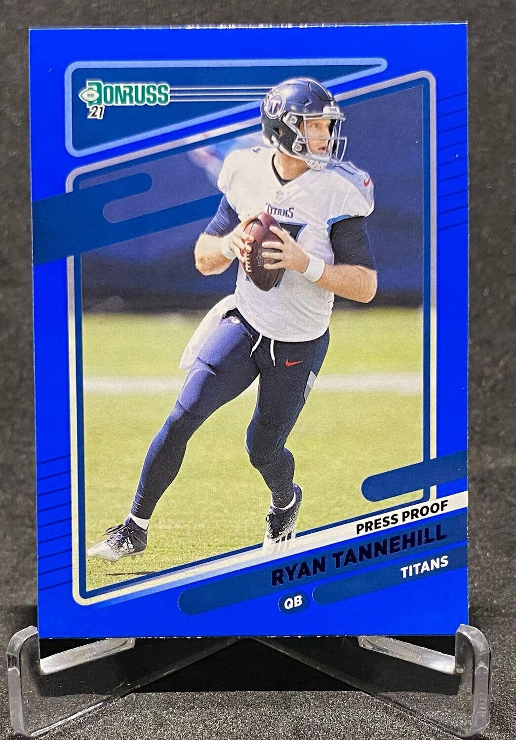 2021 Donruss Ryan Tannehill Press Proof Blue