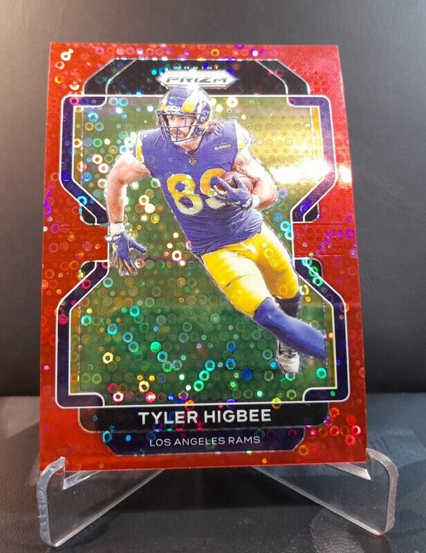 2021 Prizm Tyler Higbee Red Disco Prizm #23/50