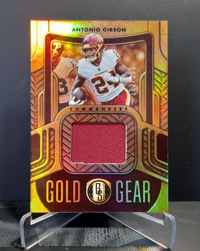 2022 Gold Standard Antonio Gibson Gold Gear #182/199