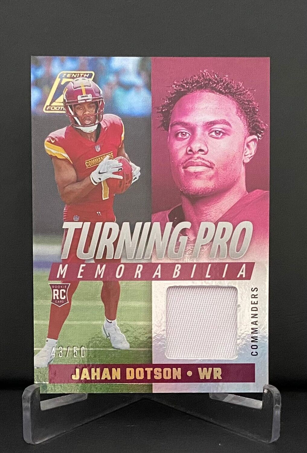 2021 Zenith Jahan Dotson Turnin Pro Memorabilia #43/50