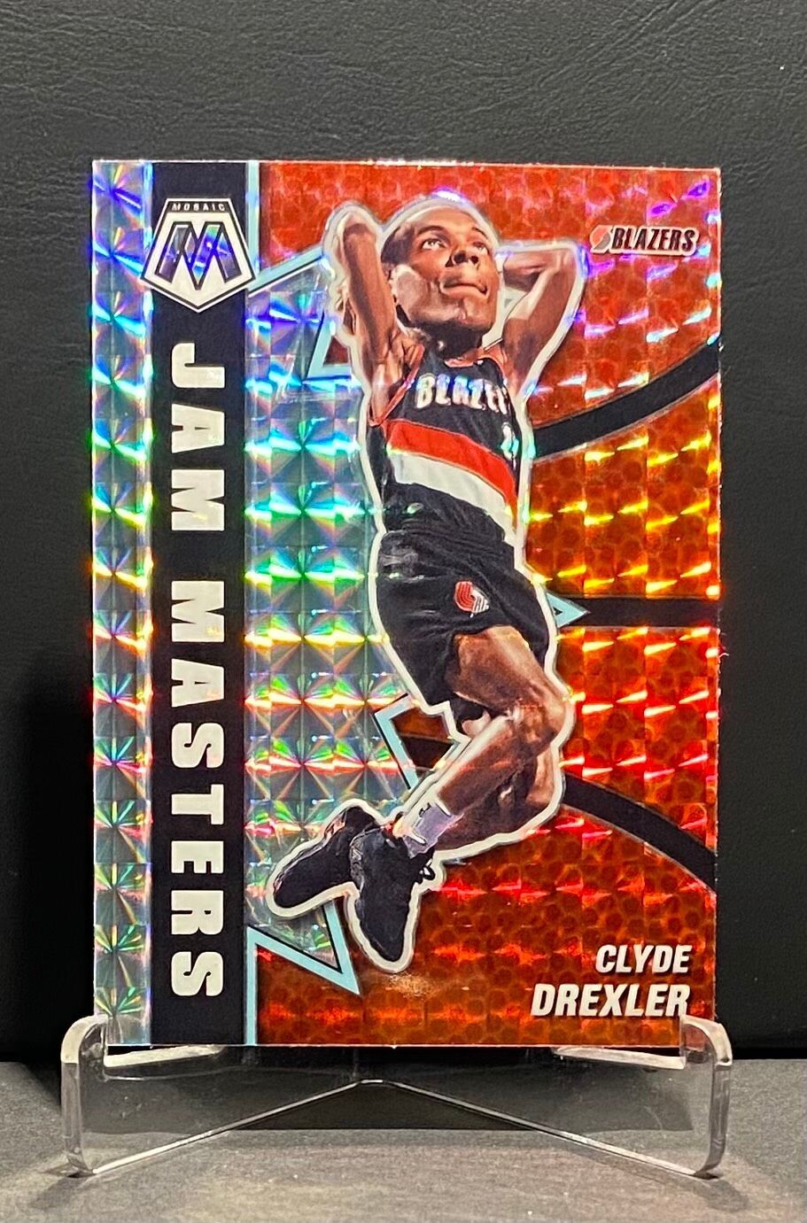 2020-21 Mosaic Clyde Drexler Jam Masters Silver