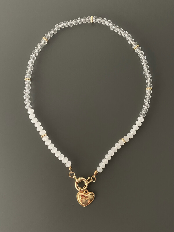 Collana Love bianca