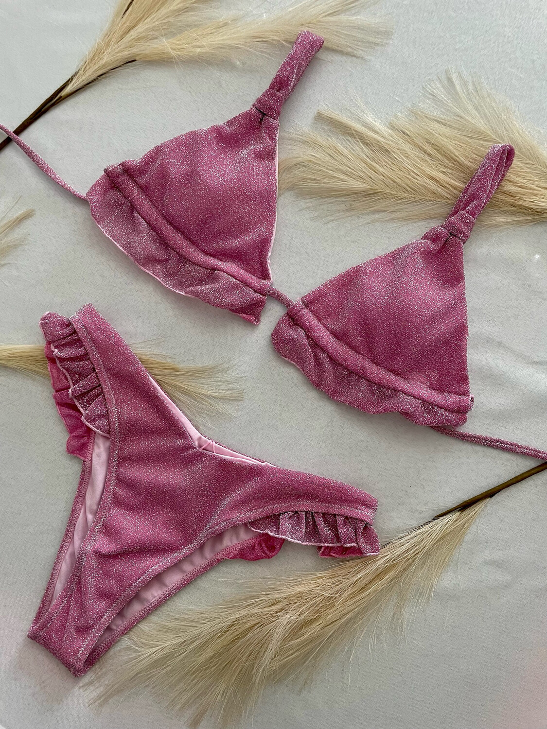 Costume lurex rosa