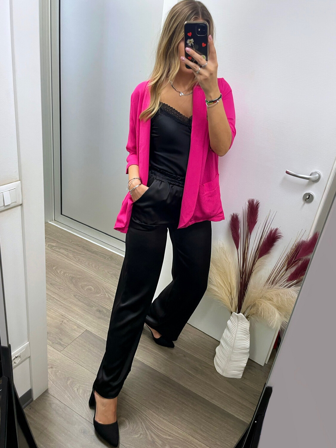 Blazer fucsia viscosa