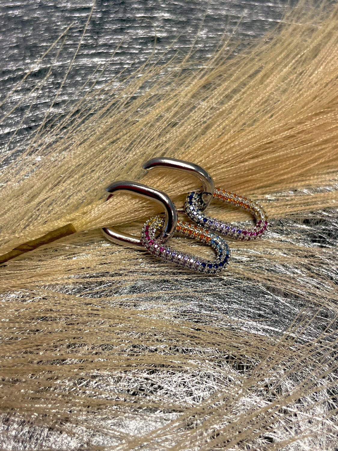 Orecchini legame multicolor
