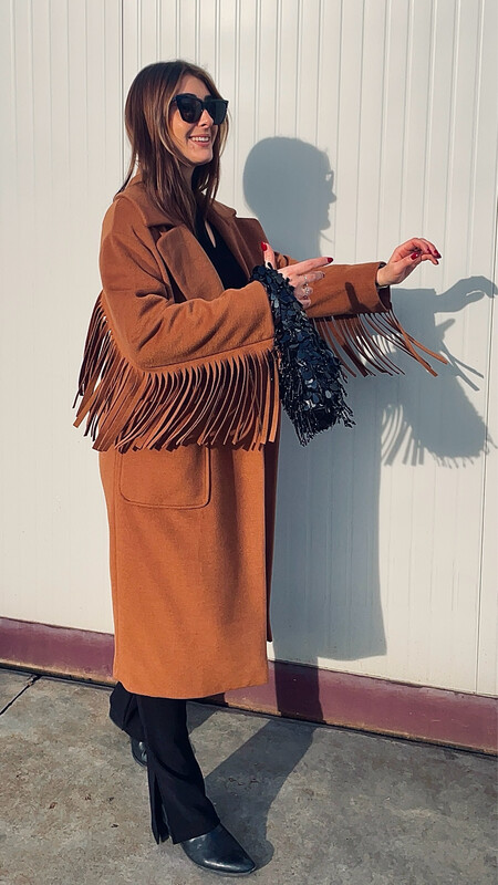 Cappotto frange