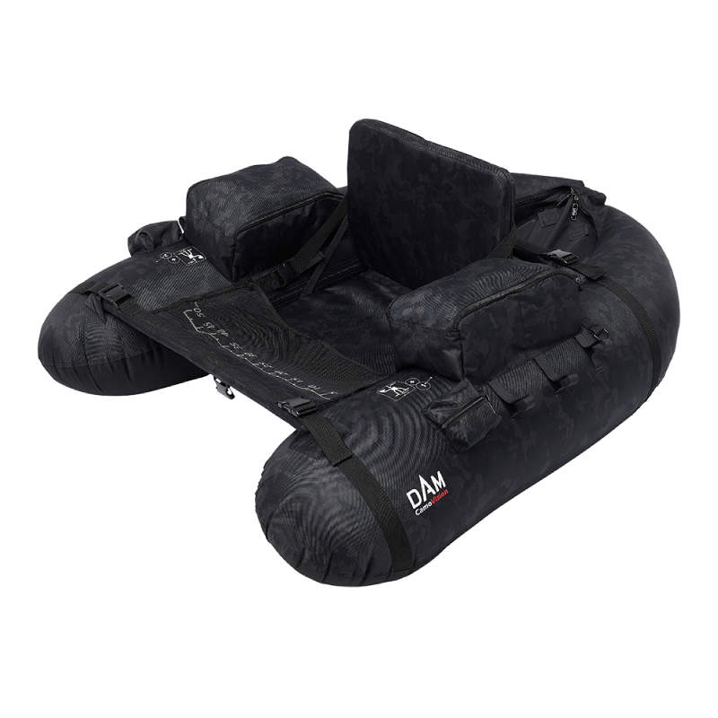 CAMOVISION BELLY BOAT INCL. AIRPUMP 140X115CM