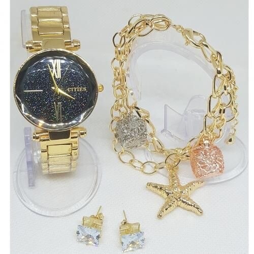Bracelet And Wristwatch + Free Earrings 😍