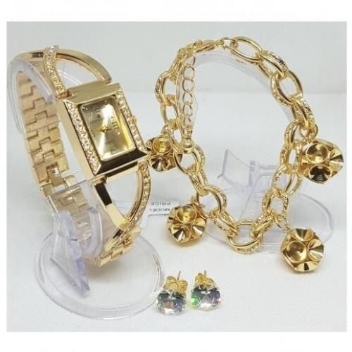 Bracelet And Wristwatch + Free Earrings 🎁