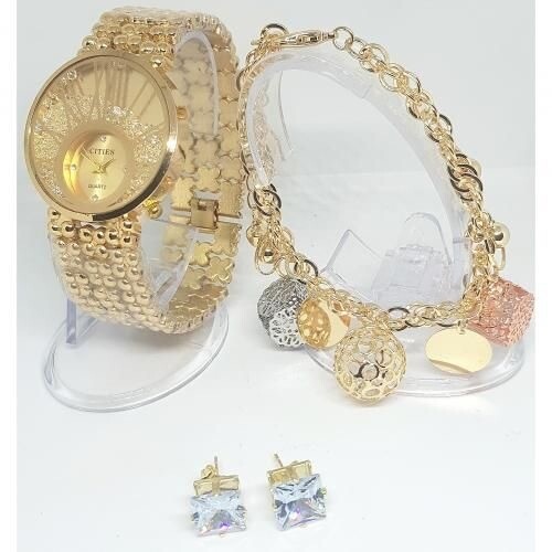 Bracelet And Wristwatch + Free Earrings 🎁
