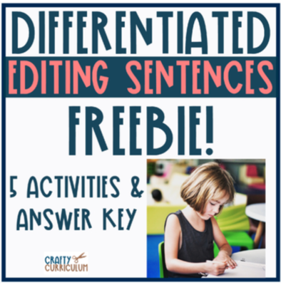 Differentiated Editing Sentences