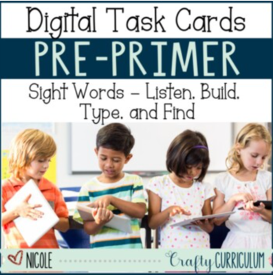 Digital Pre-Primer Sight Word Practice