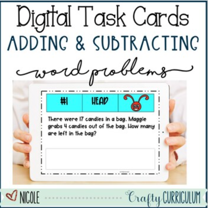 Digital Adding and Subtracting Word Problems