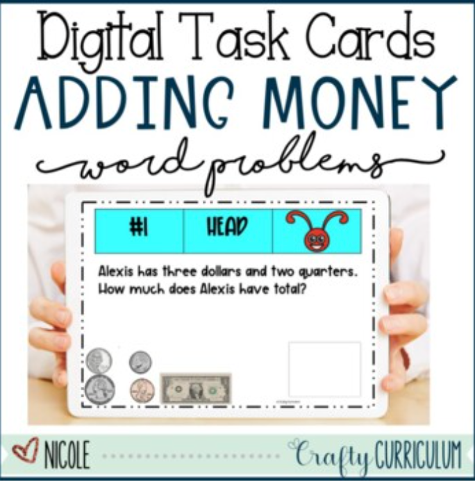 Digital Adding Money Task Cards
