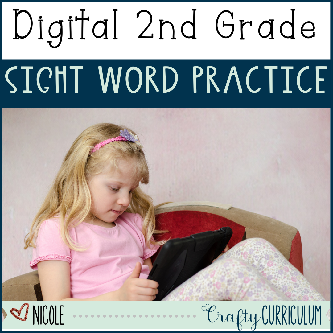 Digital Second Grade Sight Word Activity