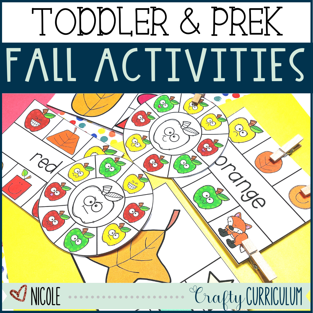 Fall Themed Toddler and Preschool Activities