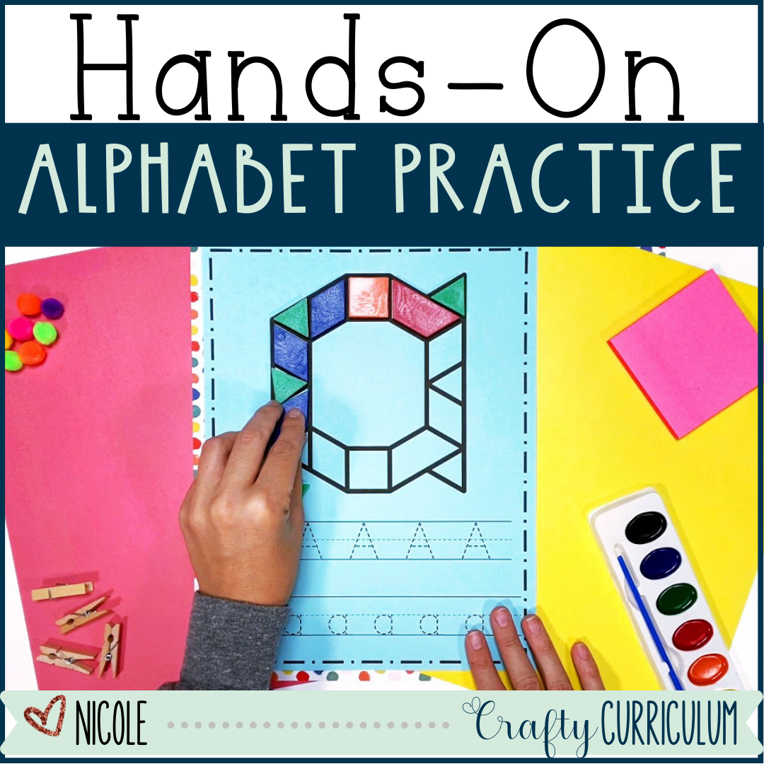 Hands-on Fine Motor Alphabet Practice Letter Tracing Activities