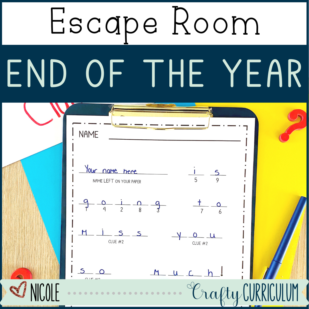 End of the Year Escape Room