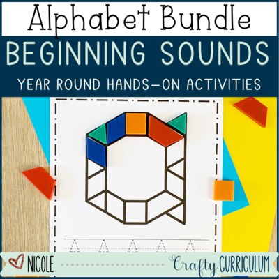 Phonics, Beginning Sounds, Letter Tracing and Letter Recognition Bundle