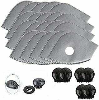 20 Pack - Activated Carbon Filter Replacements For Respirator Dust Masks PLUS 4 x Spare Dual Pack One Way Breathe Out Valves