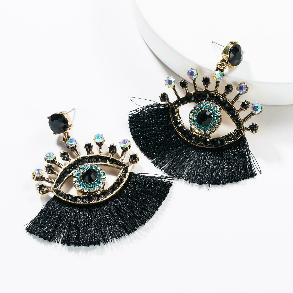 Mystic Eye Earrings - Black