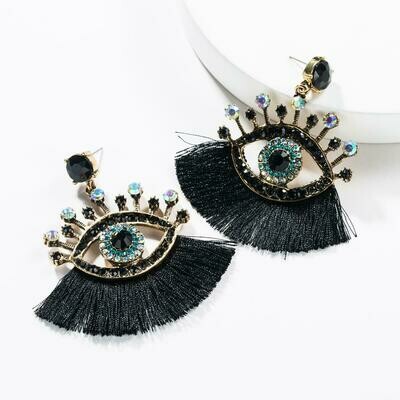 Mystic Eye Earrings - Black
