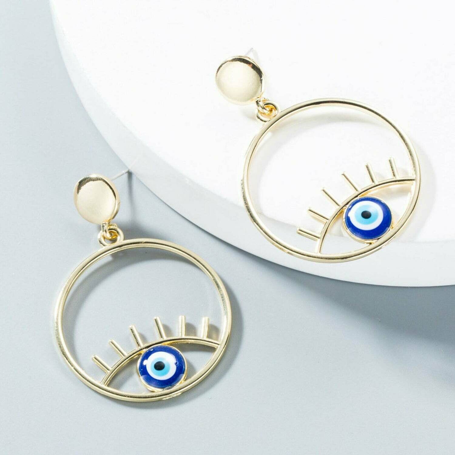 Circlular Eye Earrings