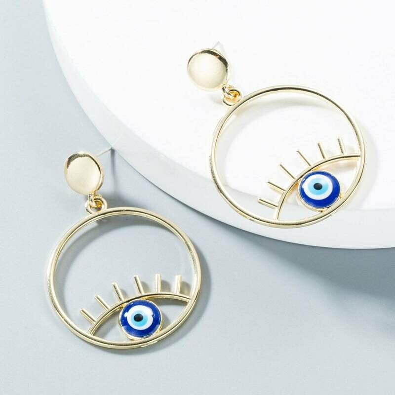 Circlular Eye Earrings