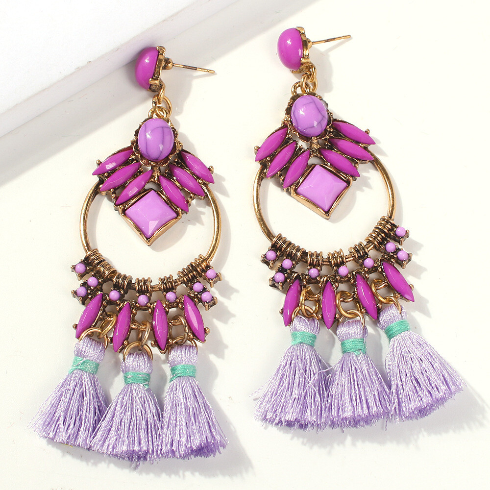 Bohemian ​ Rhapsody Earrings - Lilac