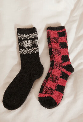 Z Supply - Checked Plush Socks