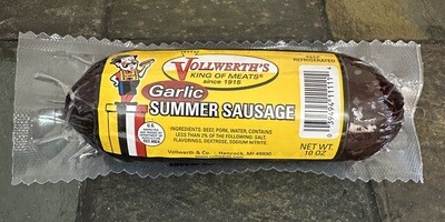 Vollwerth's Garlic Summer Sausage 10 oz