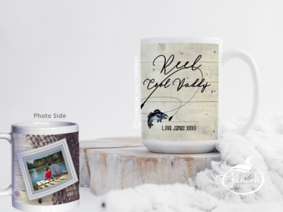 Reel Cool Daddy Personalized Mug with your own photo