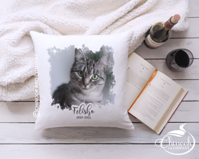 Pet Photo Pillow Personalized Memorial