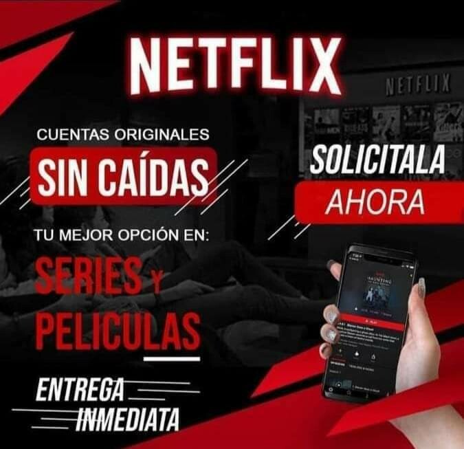 VENTA DE CUENTAS NETFLIX