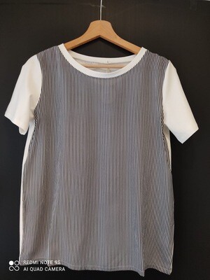 t-shirt cotone e seta