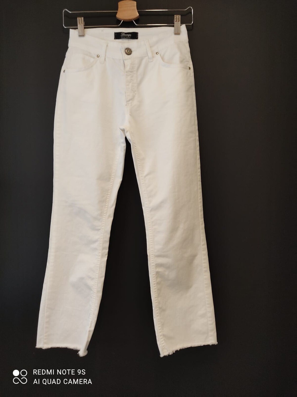 pantalone in cotone modello trombetta