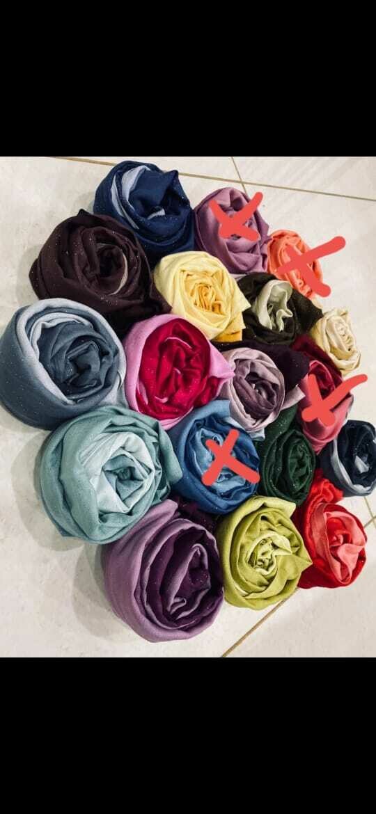 DOUBLE SHADED COTTON GLITTERS HIJAB