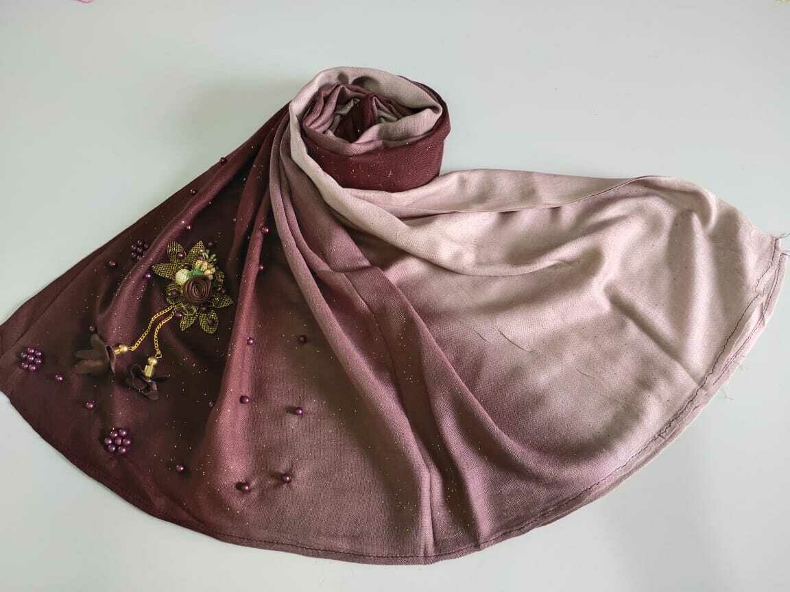 DOUBLE COLOUR REYON COTTON FABRIC HIJAB