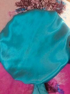 Blue &amp; Pink Satin Bonnet