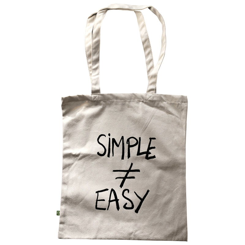 SIMPLE ≠ EASY — Tote bag